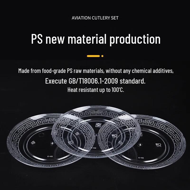 Premium Disposable Crystal Plastic Plates