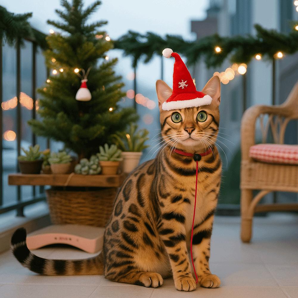 Cute Pet Christmas Hat Adjustable Pet Party Hat Delicate Festive Pet Hat  Holiday Photos