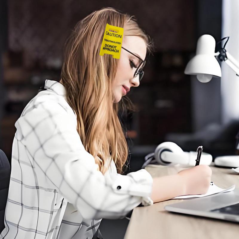 Caution Overstimulated Sign Hair Claw Clip,Hold On Partner Im Over Stimulated,A Little Signs To Say I Love You,Funny Hairs Clips