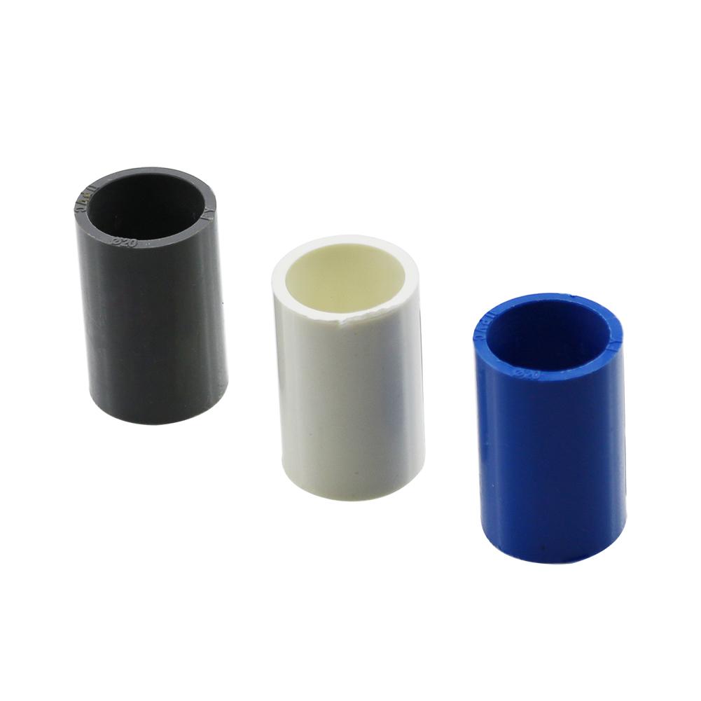 20/25/32mm PVC Gerader Verbinder 2-Wege-Verbindung Gartenbewässerung Aquarium Fischbecken Rohradapter Fittinge Weiß Grau Blau 5 Stück