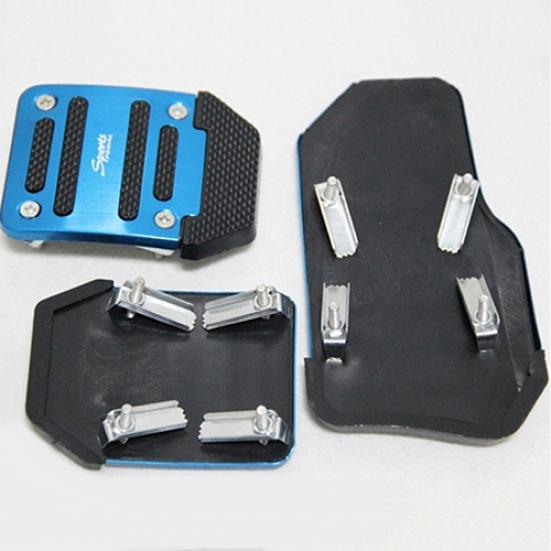 3Pcs Non-slip Car Foot Pedals Accelerator Brake Vehicle Auto Footrests Set