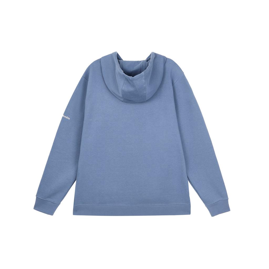 Columbia Letter Logo Outdoor Fleece Lined Warm Hooded American Sweatshirt Men sweatshirt Light-Blue JE1600-452