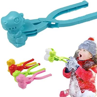 Clip pentru bulgăre de zăpadă în formă de fulg de zăpadă pentru copii, din plastic, iarnă, iarnă, instrument de turnare pentru nisip, pentru lupta cu bulgări de zăpadă, sporturi distractive în aer liber