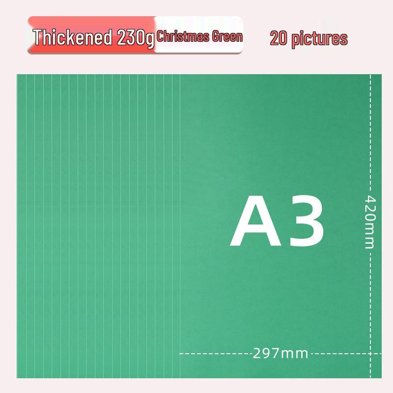 Yuanhao A3 Thick Colored Cardstock, 230g for Kindergarten & Elementary School Crafts