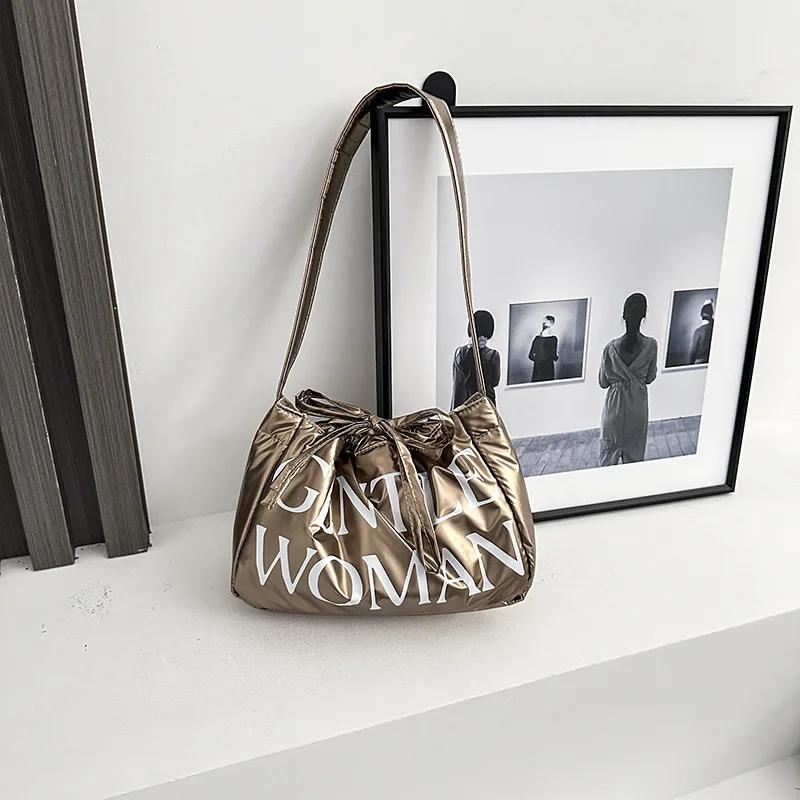 

Stylish Dumpling Bag, Small Letter Underarm Bag, Super Light Shoulder Bag, Colorful Upgraded Bubble Cott Crossbody Bag Purse