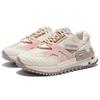Li Ning Textile, Leather Cushioning Slip Resistant Abrasion Resistant Low top Casual Shoes Women's Pink AZGS078-3