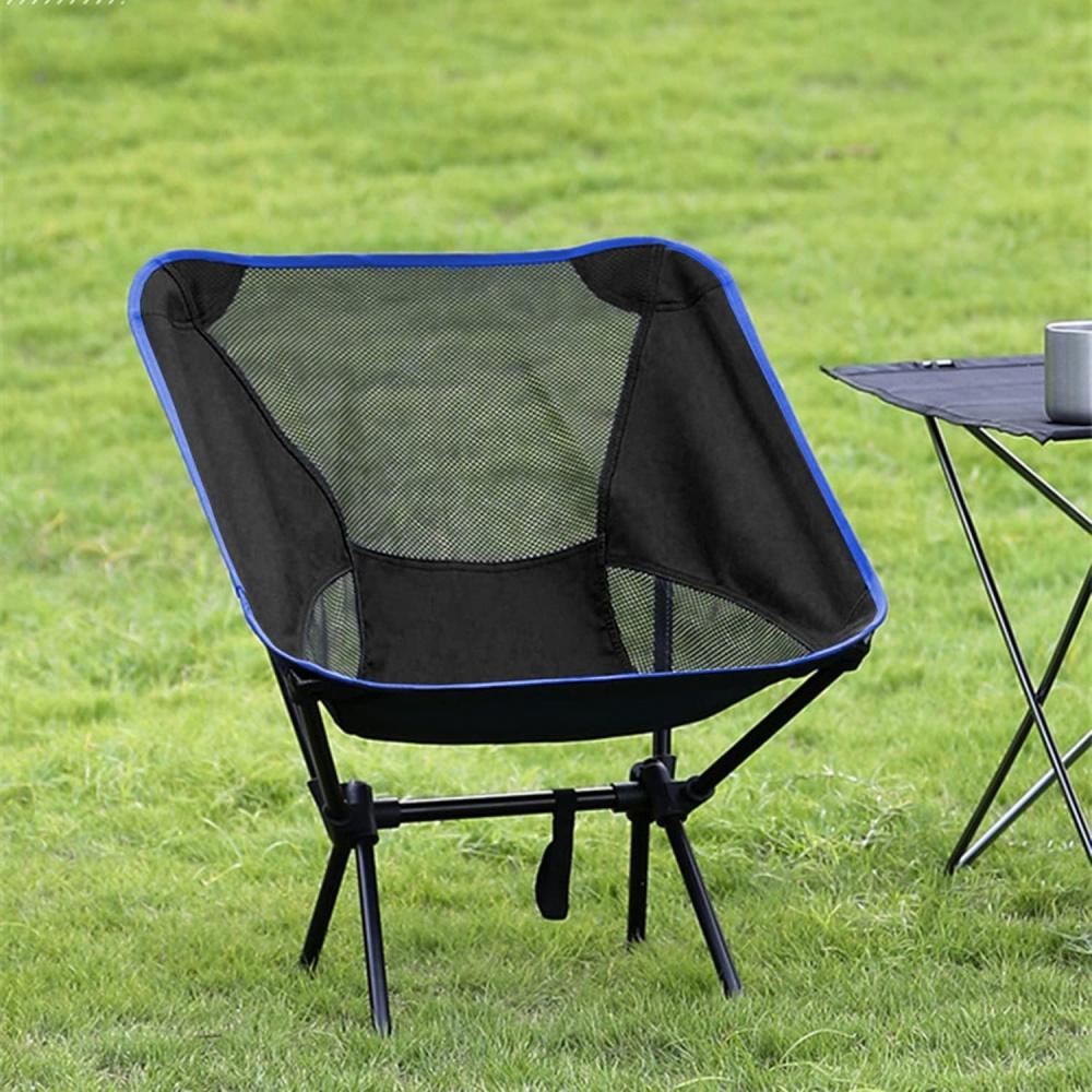 Portable Folding Camping Chair, Lightweight and Compact Outdoor Chair, Suitable for Outdoor,Picnic Camping Chair with Portable Storage Bag