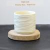 Cream Yellow Ceramic Flower Pot - INS Style, Light Luxury Succulent Phalaenopsis Planter, 2.5 Cups