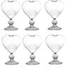 6PC/lot Heart Shaped Wine Glass Novelty Cocktail Drinking Glasses Bar Drinkware Unique I Love You Valentines Day Gifts for Her