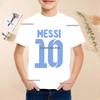 Summer Football Star Idol Cotton Messi Print Children TShirt Kid Teen Clothing Casual Fashion Sports Brand Boy Girl Tee Top
