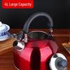 MAXCOOK 4L 304 Stainless Steel Whistling Kettle