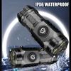 High Strong Power LED Flashlight Built-in Battery Type-C Rechargeable with Pen Clip Torch Outdoor Camping Emergency Lantern