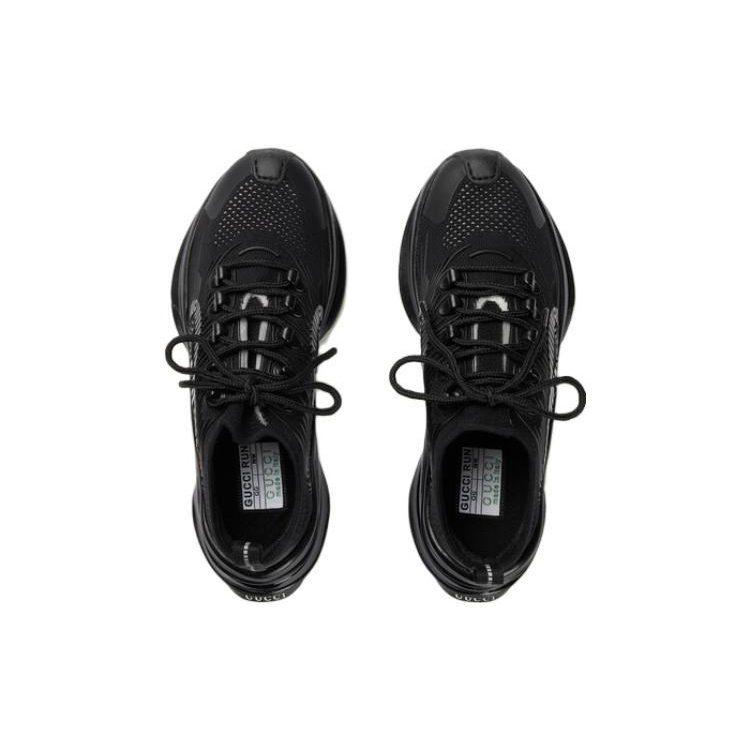 Gucci Wmns Run Sneaker 'Triple Black' Women's 714665 USM10 8442