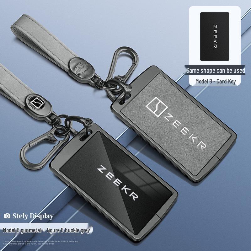 Custodia per Chiave Bluetooth Zeekr 001/009 con NFC Fibbia a Guscio da Uomo Zeekr X
