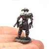Weißes Kupfer Metall Solider Miniaturen Figur Vintage Starke Männer Krieger Ornament Desktop Dekoration Zubehör Spielzeug Geschenk