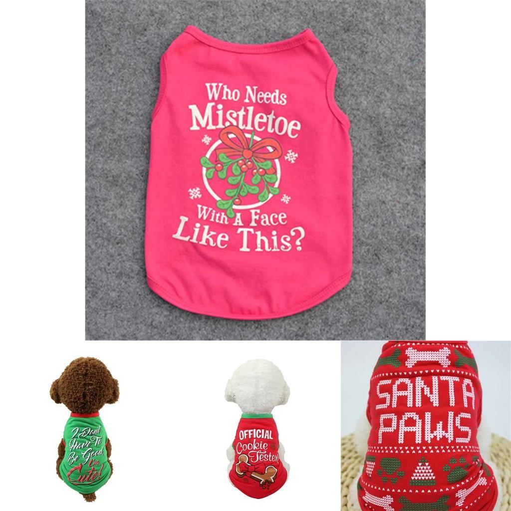 Adorable Dog Cat Puppy Christmas Pullover With Santa Elf Design For Xs/s/m/l/xl Pets
