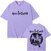 Rock Band Alice In Chains Double Sided Graphic Tshirt Summer Men Women Casual High Quality Cotton Tshirt Male Vintage T Shirts