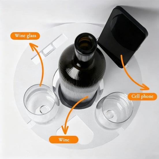 Outdoor Wine Glass Rack Portable Compact with Ground Stake Easy To Assemble Rack for Outdoor Activities