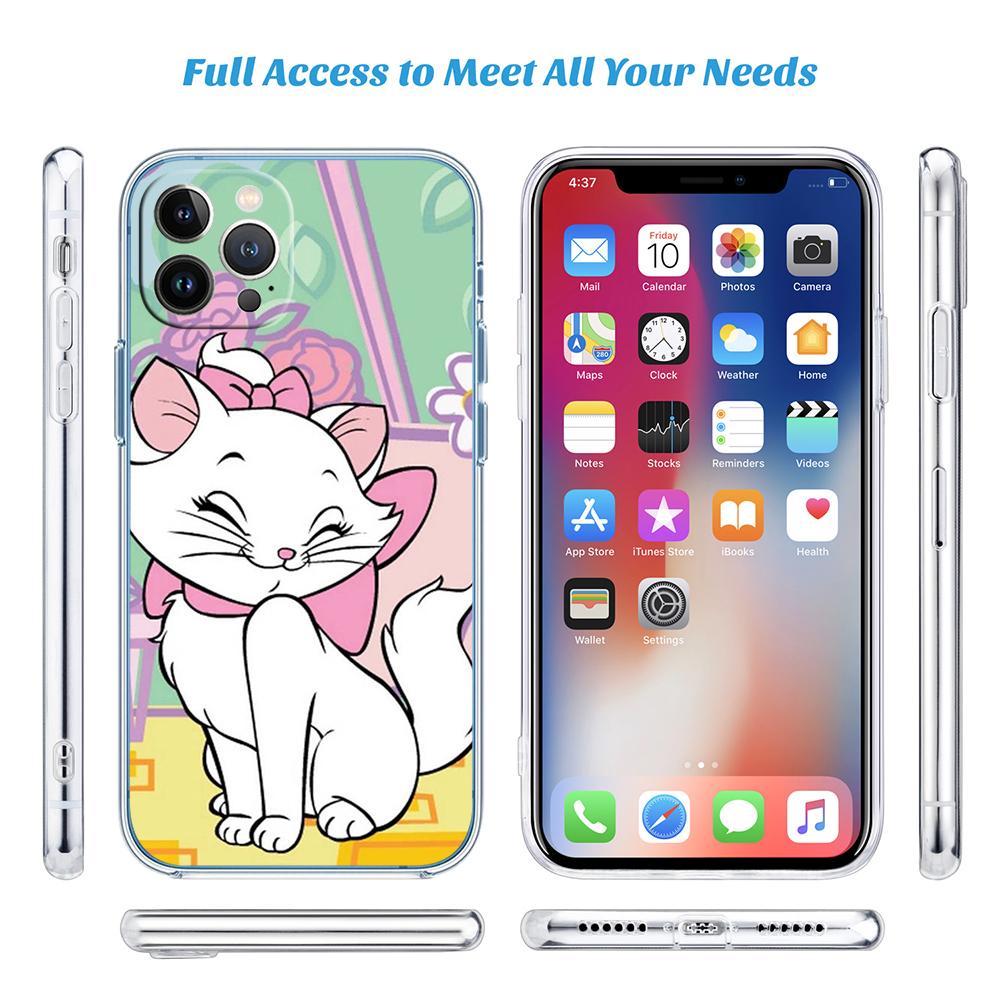 CJ99 The Aristocats Marie Soft Shell Transparent Phone Case for Motorola Moto G7 G8 G9 G84 G85 G73 G24 G15 Z2 Play Power Plus