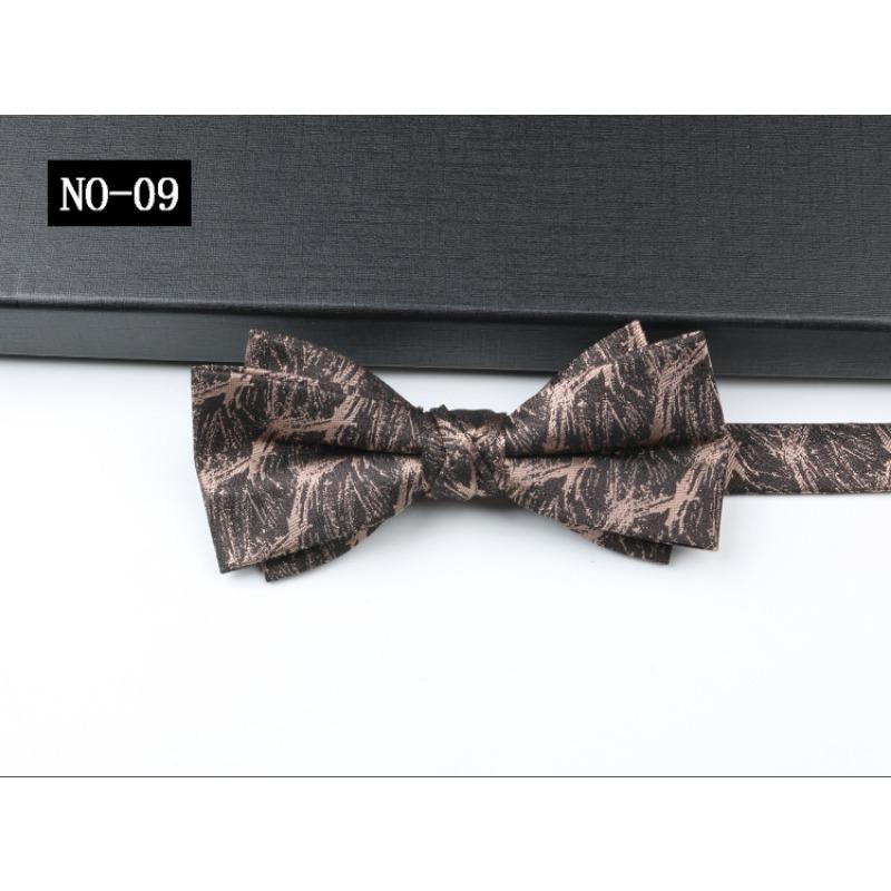 Business Bow Tie Men'S Shirt Suit Gentleman Pattern High-End Wedding Hosting Banquet Bow