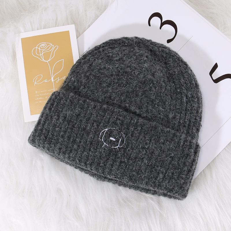 Winter Warm and Windproof Knitted Hat Versatile Face Small Wool Hat Fashion Trend Cold Hat