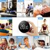 Digital Timer Magnetic Large LED Display Volume Adjustable Students Study Round Kitchen Countdown Cooking Baking Timer