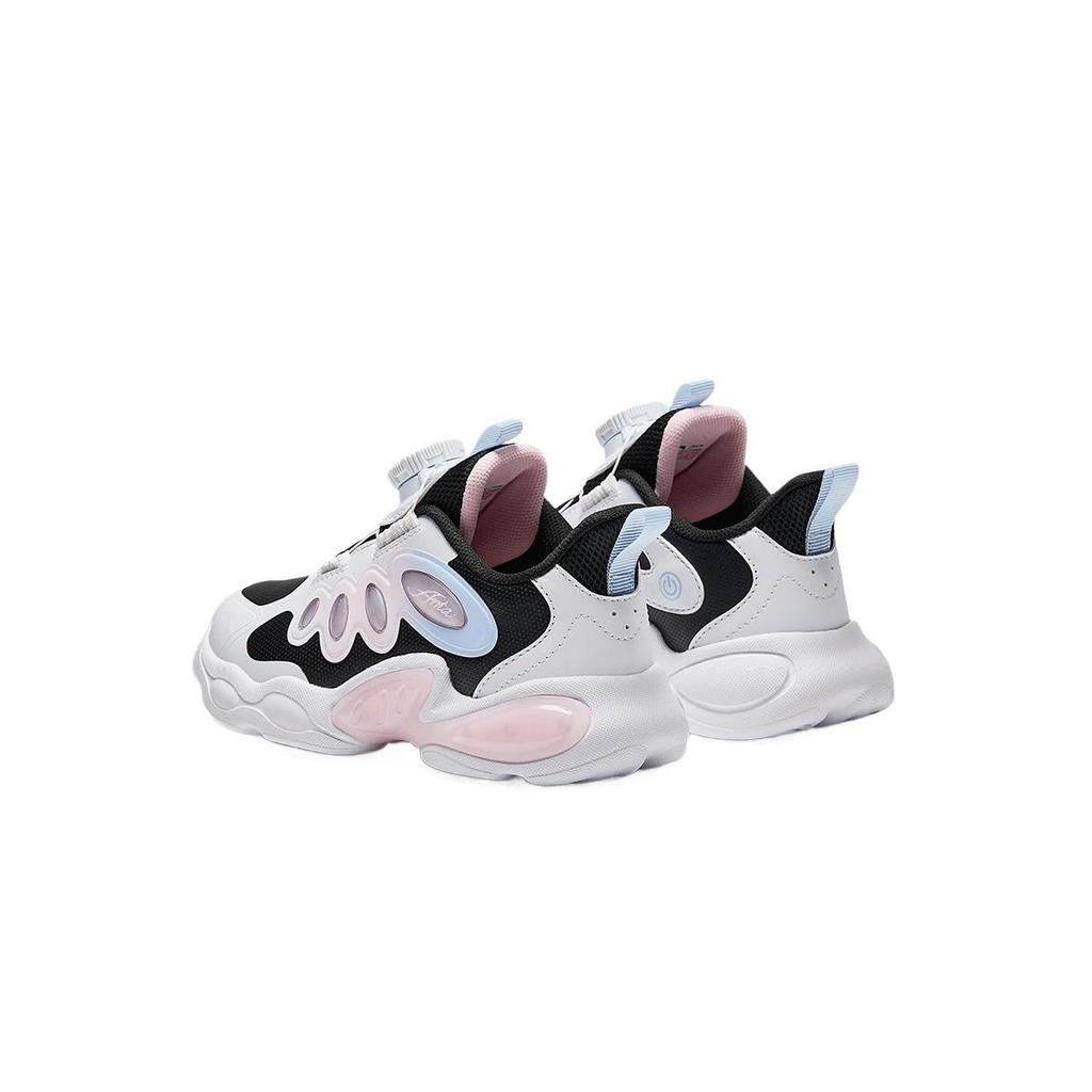 Anta Kids Wing Flash Lifestyle Series Comfortable Lightweight Durable Low-Top Casual Shoes Kids sneaker Black Anta-White Water-Pink 322449928N-3