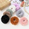 Korean Style Faux Mink Fur Elastic Hair Tie - No Damage, Candy Color Hair Band for Autumn/Winter