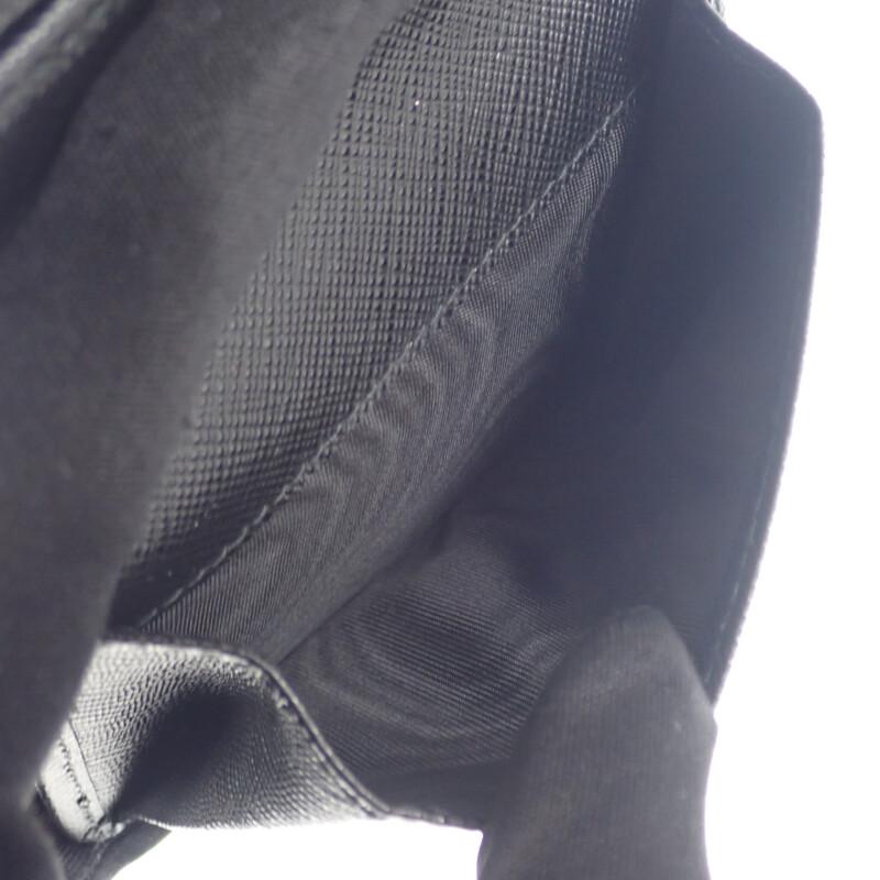 Prada 1MV204 Bifold Wallet Black Safiano/Nylon Women