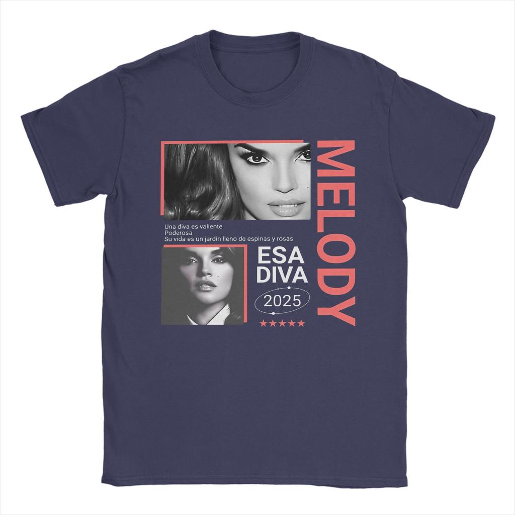 Melody Esa Diva Spain Eurovisions 2025 Tee Shirt for Men Women Gift Idea T Shirts  Cotton Clothes