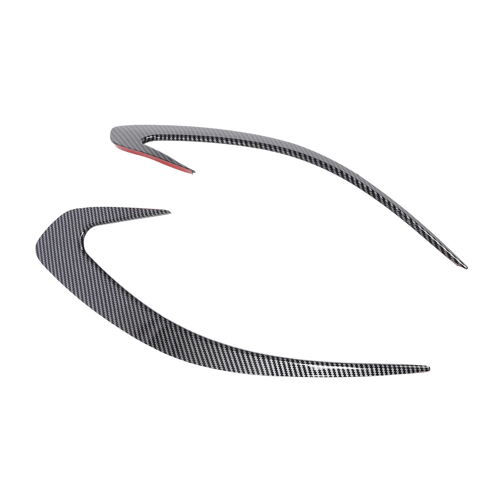 Rear Bumper Spoiler Air Vent Cover Sporty Style Exterior ABS Rear Side Splitter Air Vent Frame Trim Replacement Fo