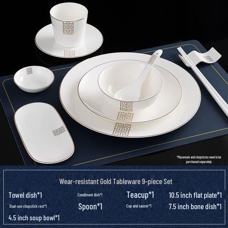 Tao Zhi Luxury Chinese Bone China Dinnerware Set