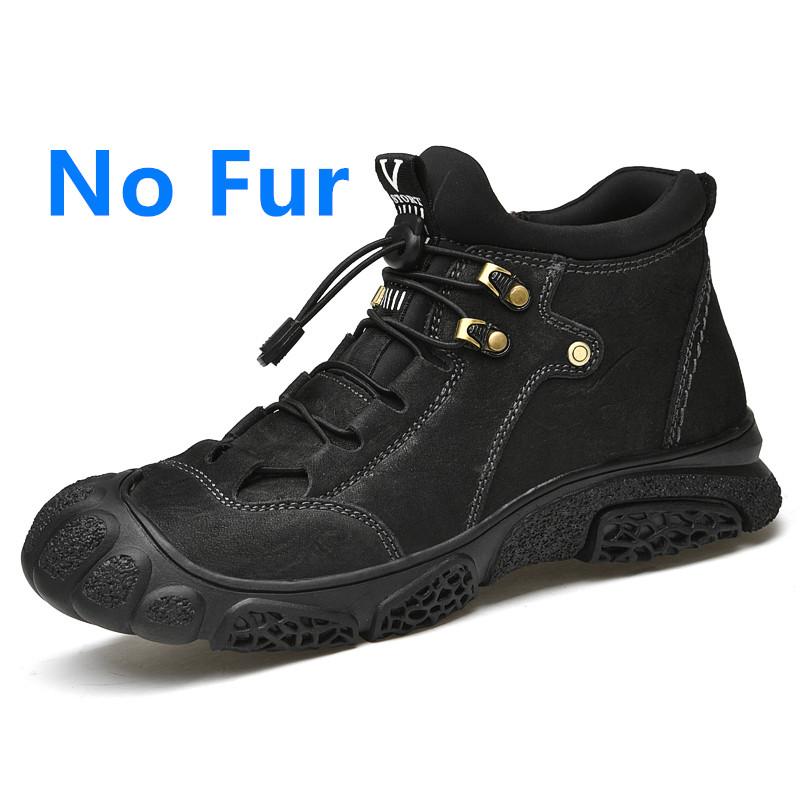 

Высококачественные походные ботинки для мужчин и мужчин;#39;S Осенне-зимние плюшевые зимние сапоги из натуральной кожи, износостойкие, спортивная обувь для охоты 46