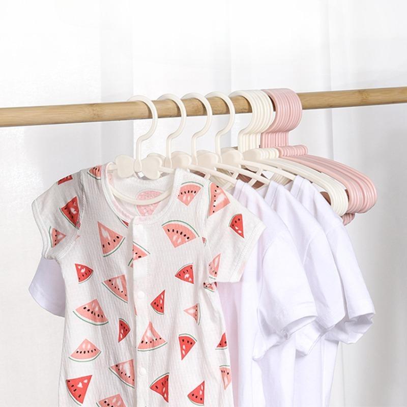 10/20/30Pcs Plastic Kids Clothes Hangers with Bow Design, Anti-Slip Space Saver Baby Garment Hangers for Children Shirts Pants