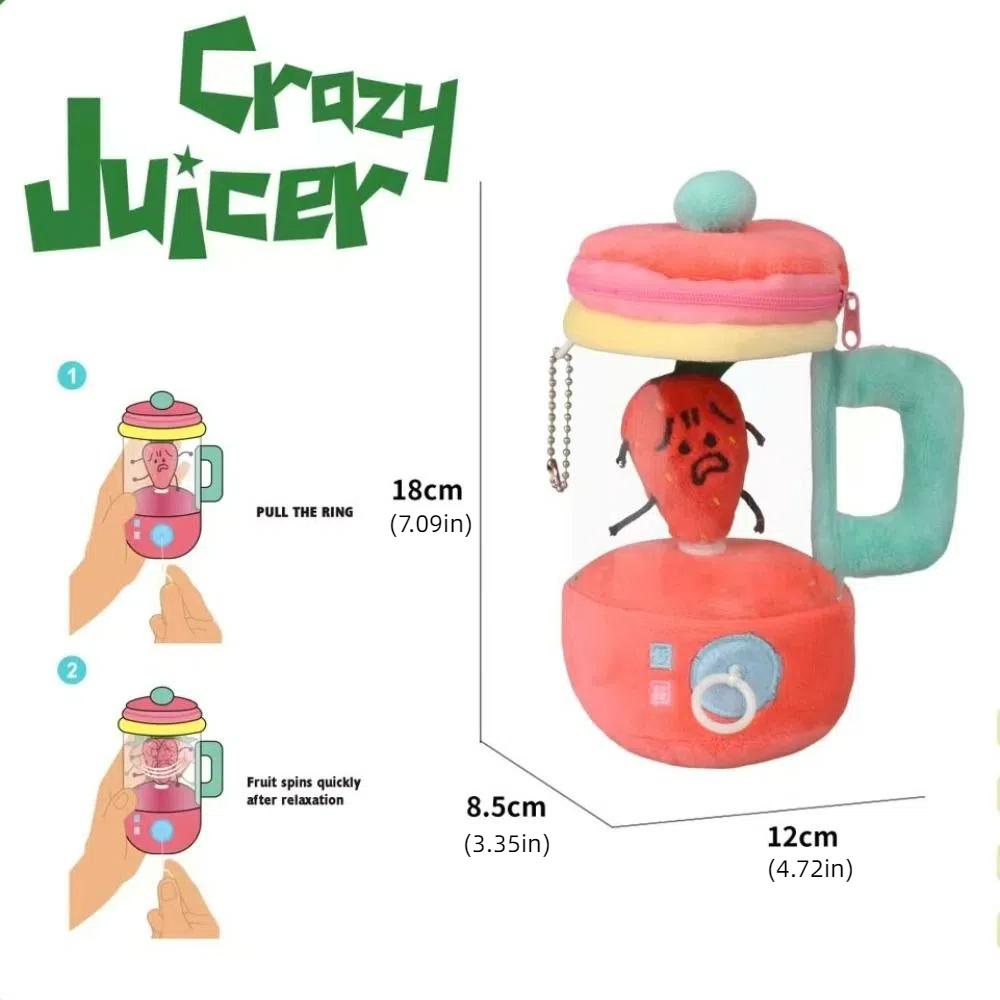 Rope Rotation Plush Carrot Juicer Toy Avocado Plush Strawberry Doll Stuffed Lemon Doll  Boys Girls
