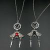 Gothic Style Y2K Personalized Creative Star Bat Demon Sword Pendant Women's Necklace, Suitable for Daily Wear