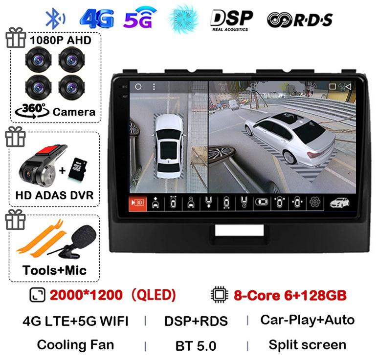 Android 14 Carplay For Suzuki Wagon R 2010 2011 2012 2013 2014 2015 2016 2017 2018 Car Radio Multimedia Video Player GPS Stereo