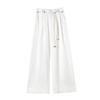 Summer 2026 Ice Silk Cotton-Linen Wide-Leg Sun Protection Pants - Women's Casual Thin Yamamoto Style
