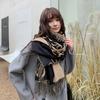 Scarf Women's New Winter Shawl Outer Wear Fashionable High End Imitation Cashmere Thickened Warm Mother's Scarf