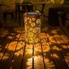 Sonnenblumen-Solar-Gartenleuchte mit Metallskulptur für die Außendekoration des Gartens