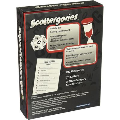 Jogo de Festa Scattergories: Um Jogo de Tabuleiro Clássico para Família e Amigos