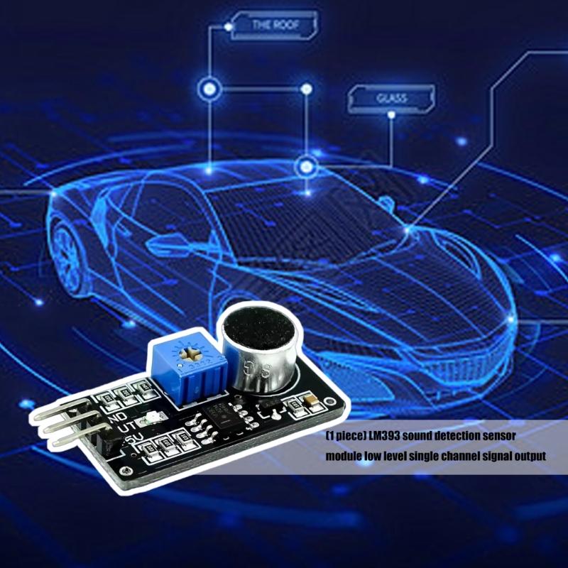 Einstellbare Empfindlichkeit LM393 Schallsensoren Modul Low-Level-Signalausgang Kompatibel für DIY-Elektronik und Hausautomationssysteme