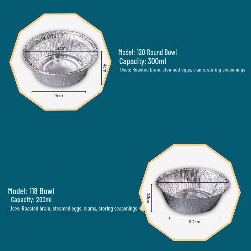 Disposable Thickened Aluminum Foil Bowls