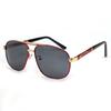 New men's pilot-style metal polarized sunglasses double beam day and night color-changing anti-ultraviolet sunglasses tide