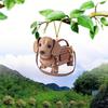 2Pcs Automobile Pendant Acrylic Dog Shape Acrylic Christmas Tree Ornament Car Interior Bag Hanging Accessories