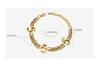 European-American Hip Hop Cuban Link Bracelet - 18K Gold-Plated Titanium Steel, Trendy Statement Jewelry