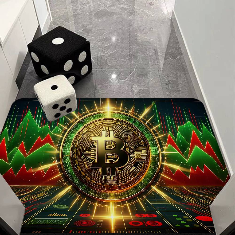 Bitcoin Entrance Door Mat Nordic Style Home Doormat Bathroom-Toilet Mats Bedroom Hotel Decor Mat