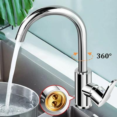 Kitchen Faucet Household Splash-proof Boosting Hot And Cold Faucet Hot And Cold Vegetable Wash Basin Dishwashing Pool Sink