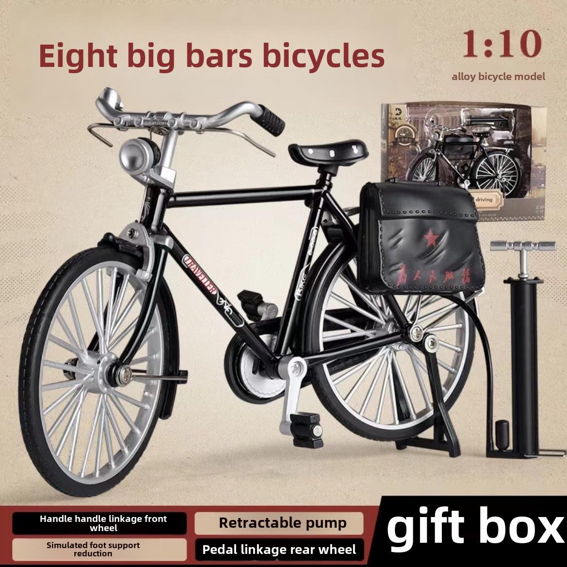 

28 Классический Легкосплавный Велосипед Модель Ретро 1:10-масштабный декоративный орнамент