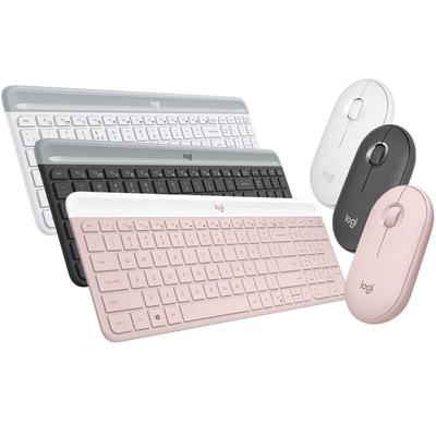 Logitech Combo de Teclado y Ratón Inalámbricos Slim MK470